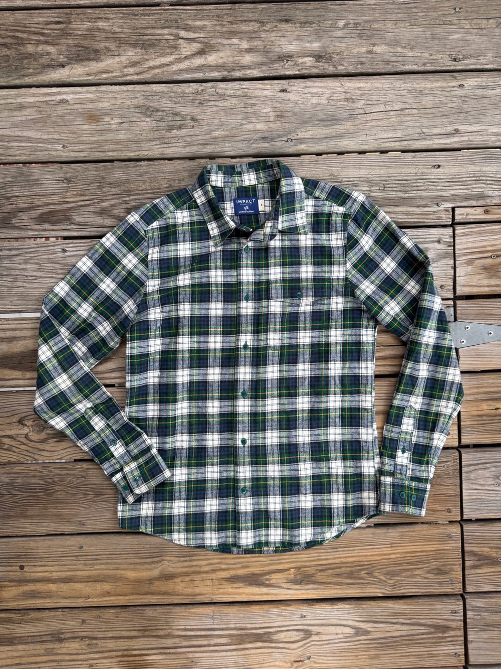 Organic Cotton Plaid Flannel Shirt
